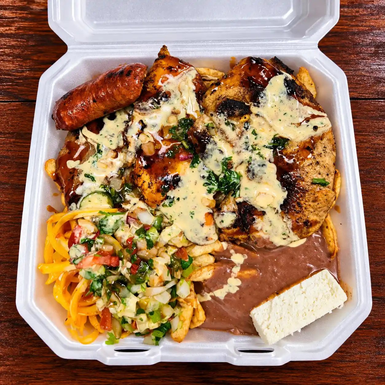 Plato de asados garífuna